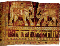 Ткань с изображением слонов