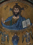 Мозаика сбора в Кефалу, сцена: Христос Пантократор