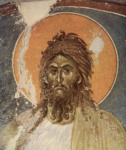 Фрески церкви в Граканике, сцена: св. Иоанн Креститель