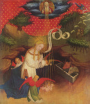 Алтарь св. Фомы, сцена: Поклонение младенцу через Марию