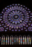 Собор Парижской Богоматери. Витраж-роза северного трансепта собора