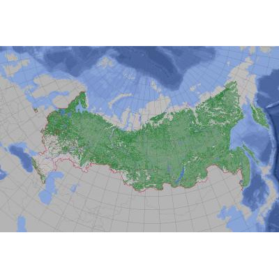 Контурная карта России цифровая карта онлайн в ЭБС.